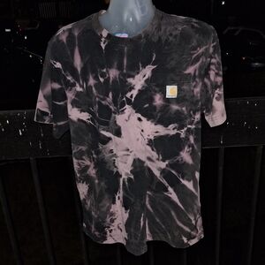 CARHARTT Bleach Dyed Pocketed Work T Shirt Size Med